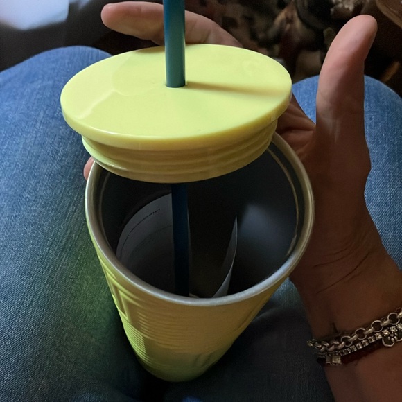 Starbucks 2024 Lime Green Geometric Stainless Steel Cold Cup. NWT.It’s a beauty - Picture 4 of 6